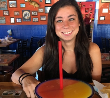 Woman drinking the best margaritas in Grapevine Texas